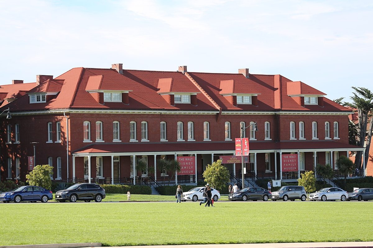 Walt Disney Family Museum building in the Presidio